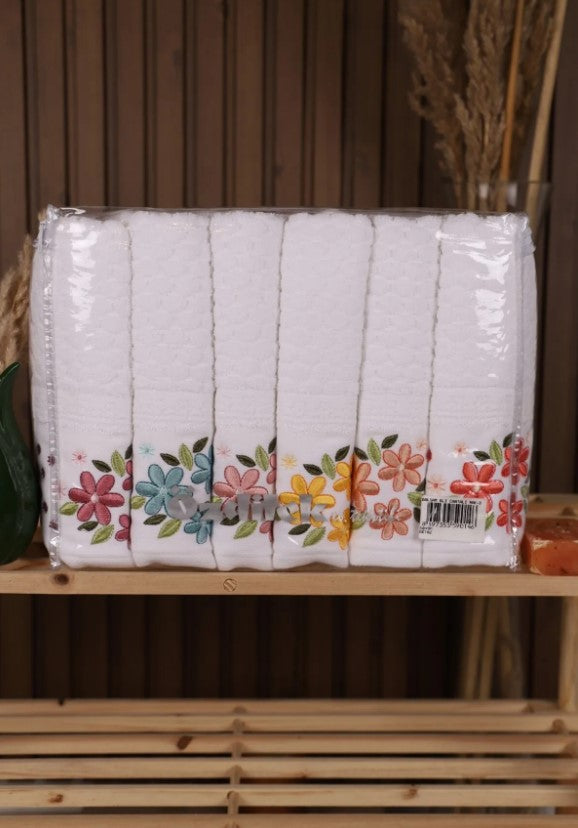 Комплект хавлии «Balsam Beyaz» - 6 части, памук, размер 50х85см