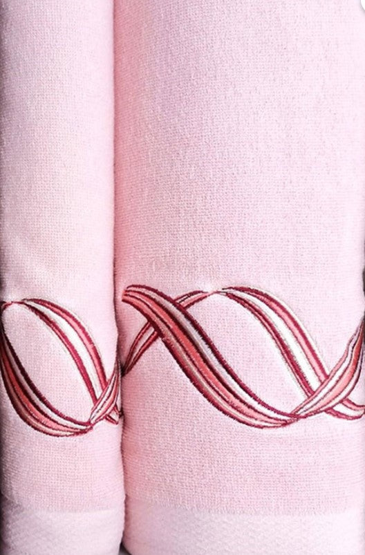 Комплект хавлии «Pink Wave/ Bordo - Pembe» - 4 части
