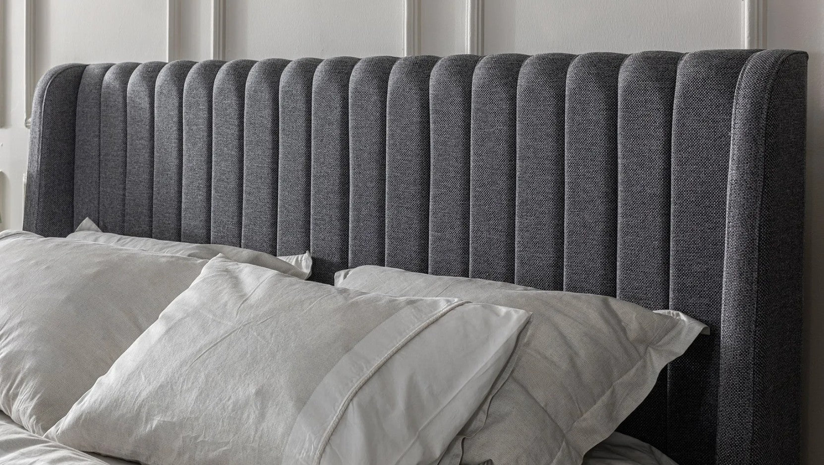 Тапицирано легло «Defne» + табла и пейка за легло - с място за съхранение, повдигащ механизъм