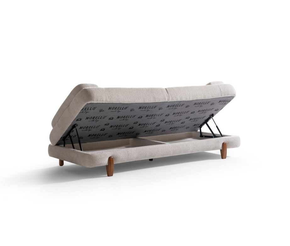 Триместен разтегателен диван «Istanbul» + 2 декоративни възглавници, с място за съхранение, ширина 232см