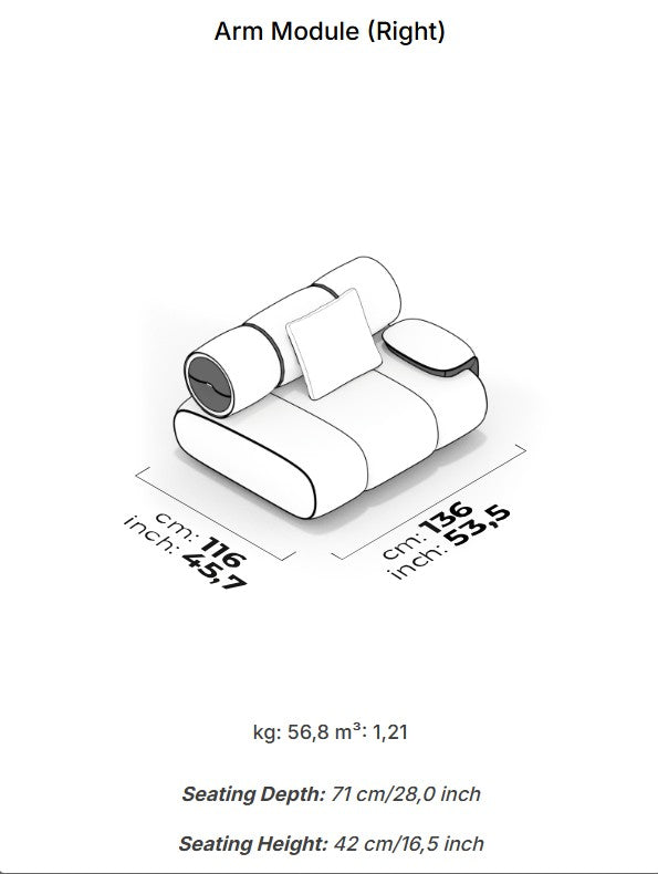 Модулен диван Orion Petra