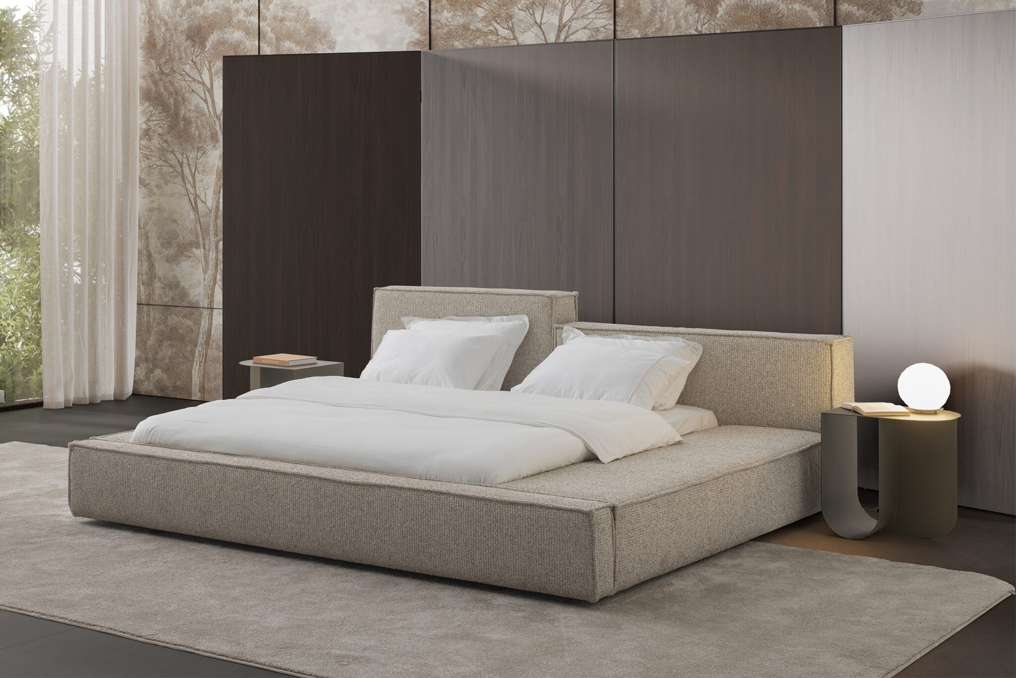 Нощно шкафче «Shiny» - метална конструкция, размер 48х50х42см