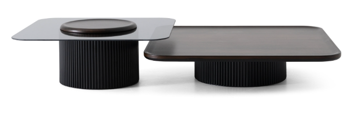 Холна маса «Solid Small» - стъклен плот, размер 97х38х97см