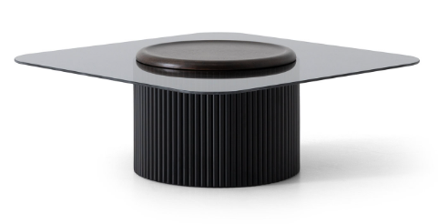 Холна маса «Solid Small» - стъклен плот, размер 97х38х97см