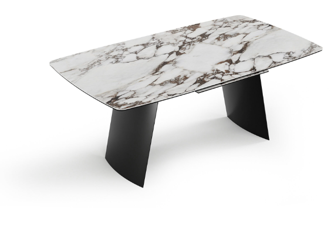 Трапезна разтегателна маса «Tetra» + керамичен плот, размер 180х75х100см