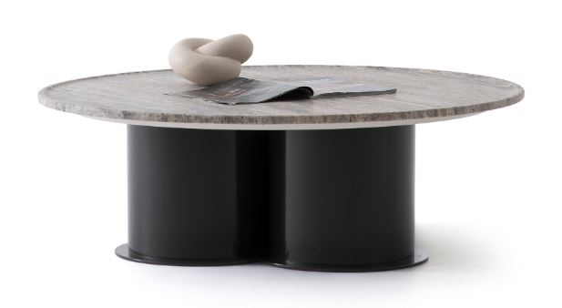 Холна маса «Trio» с травертин, размер 103х31х103см