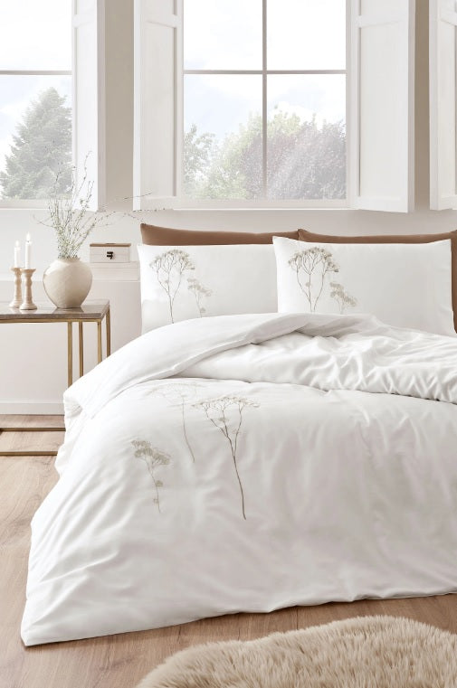 Двоен спален комплект «Elisa» - 6 части, памучен сатен