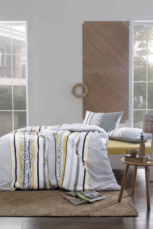 Двоен спален комплект «Floretta» - 4 части, памук ранфорс