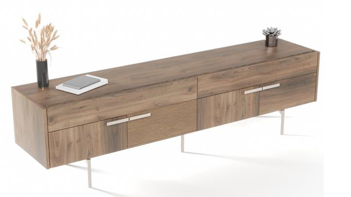 ТВ шкаф «Pavia» с крачета, с размер 206х56х46см