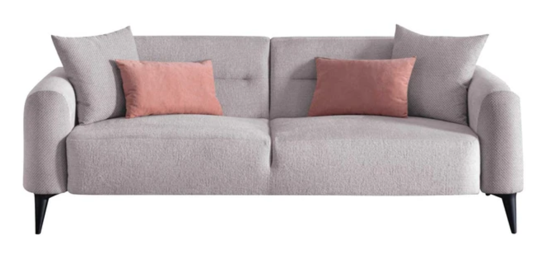 Триместен диван «Vega» + 2 декоративни шъзглавници, ширина 224см