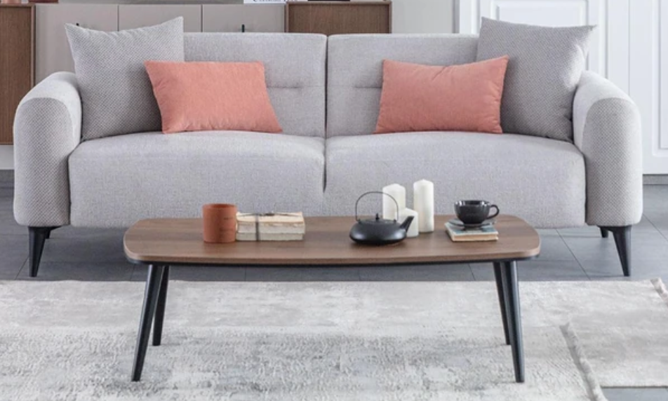 Триместен диван «Vega» + 2 декоративни шъзглавници, ширина 224см