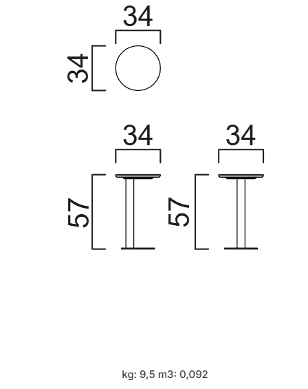 Помощна маса «Westone» - с травертин