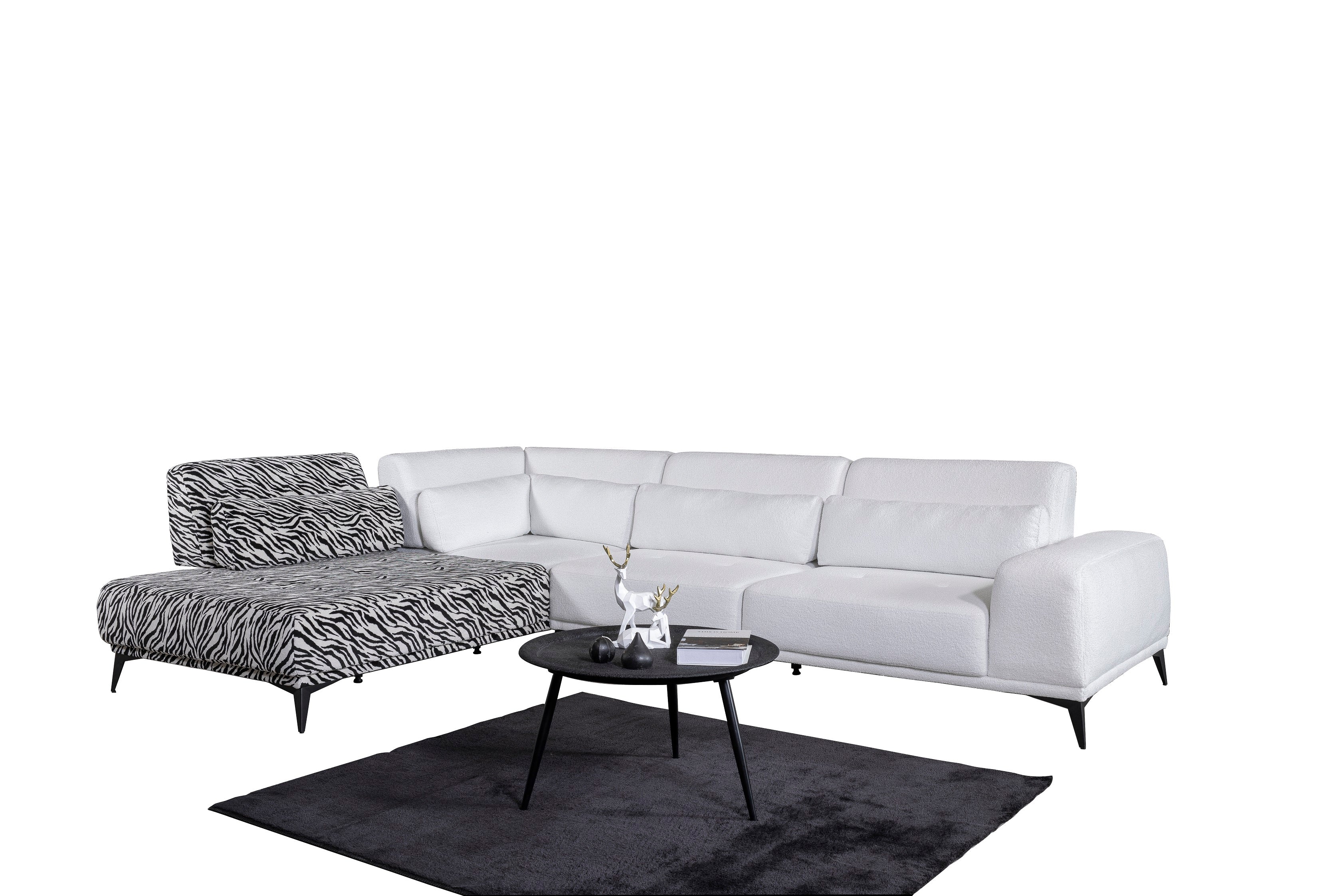 Ъглов диван «Zagreb» + декоративни възглавници, ширина 330см