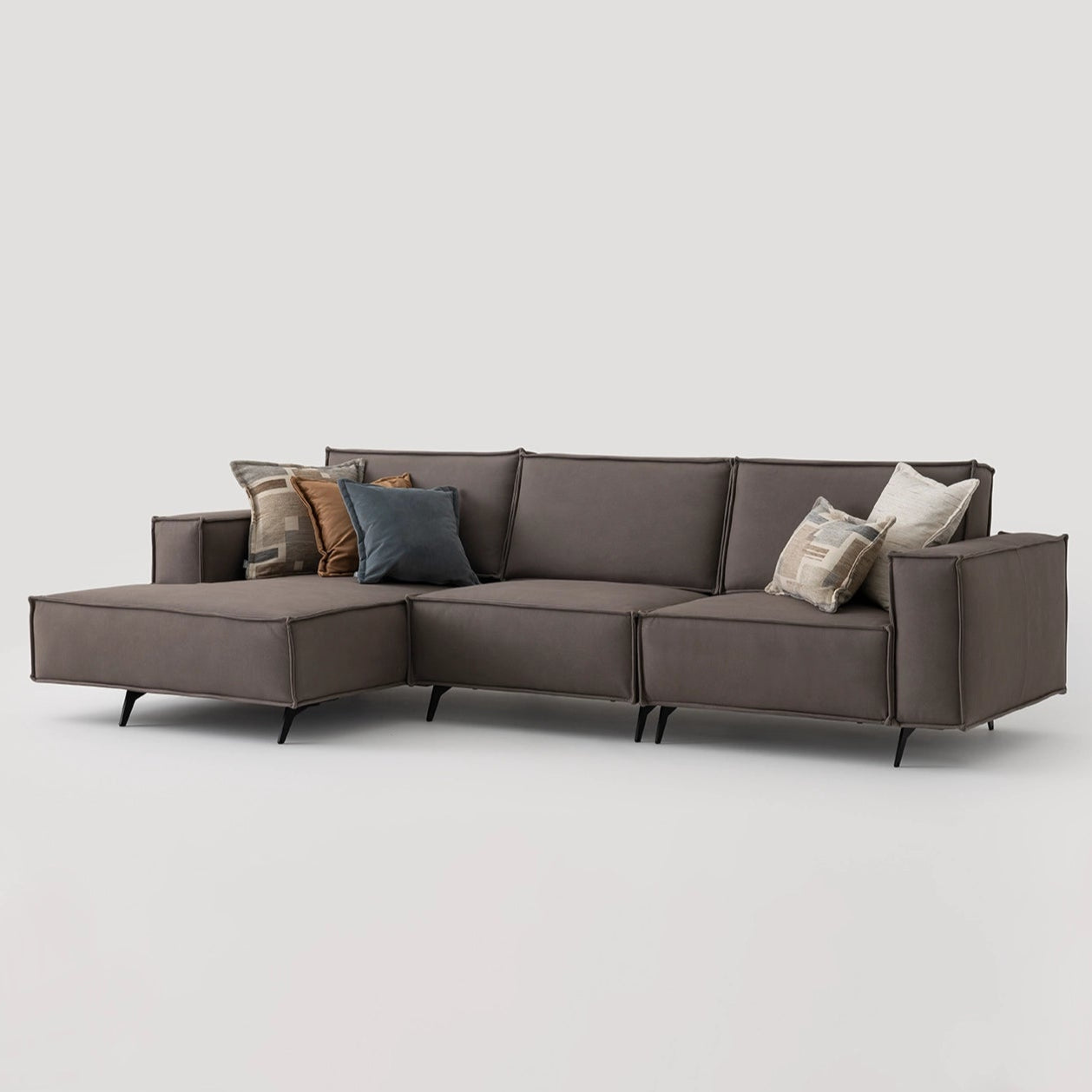 Ъглов разтегателен диван «Air Cavalli Relax» - Опция 9/10, с декоративни възглавници, ширина 299см