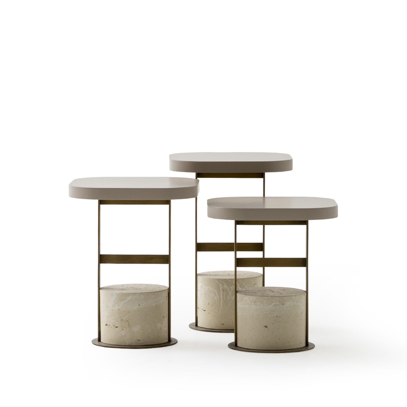 Помощна маса «Allegro Zigon» - с травертин