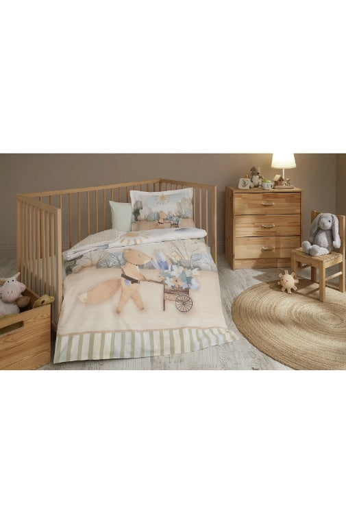 Бебешки спален комплект «Petit» - 3 части, памук ранфорс