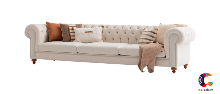 Триместен диван «Aspendos Linen» от серия Colorium, ширина 250см