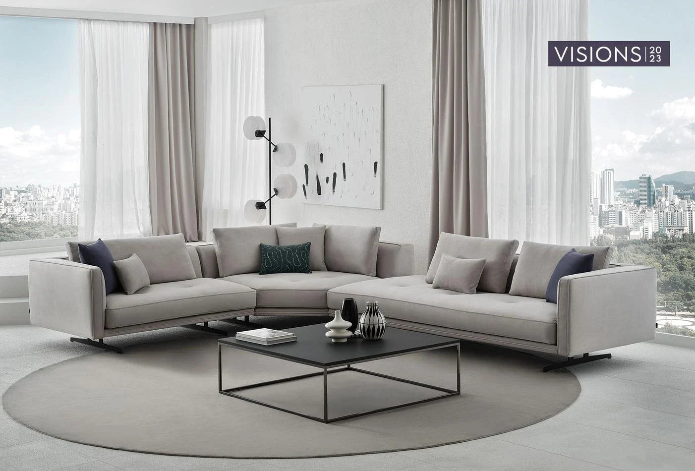 Двуместен модул за модулен диван «Dakar» с подлакътник