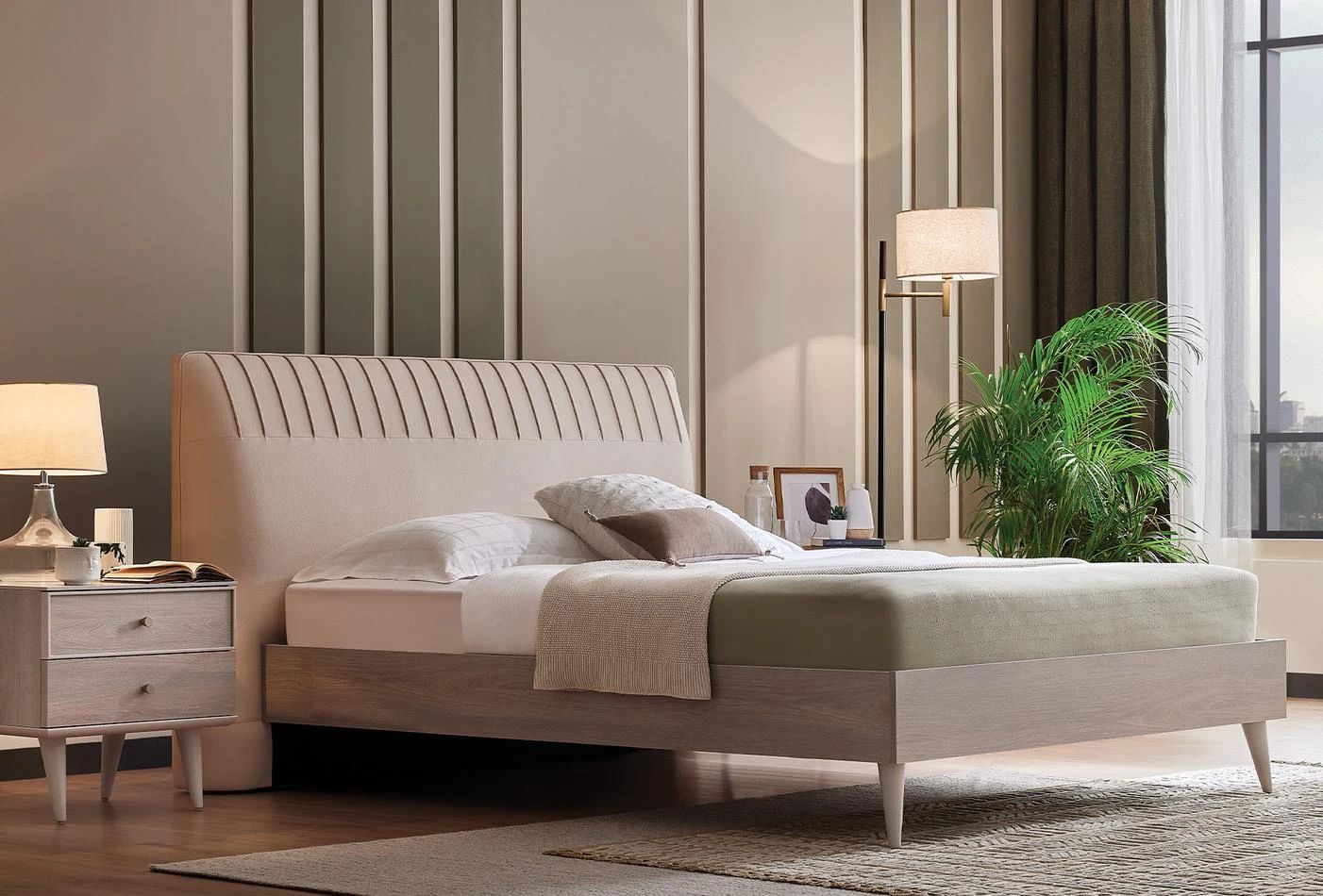 Тапицирана табла за легло «Basel»