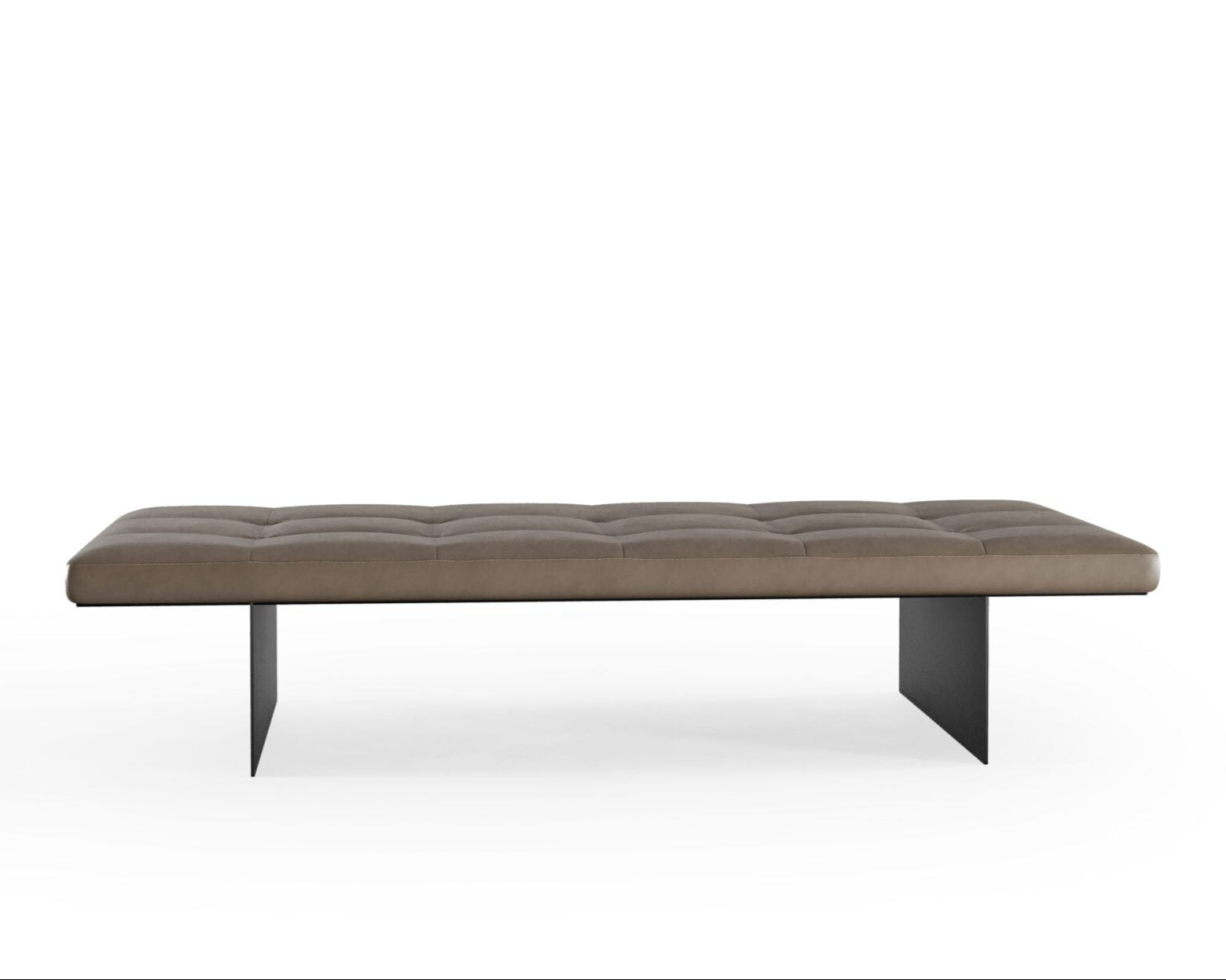 Пейка Boss с естествена кожа, размер 180х39х75см