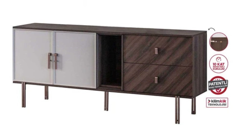 Бюфет «Merlin» с две чекмеджета, размер 195х83х48см