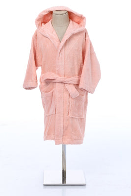 Детски халат за баня «Ashley Pembe» - памук, възраст 3-4г.