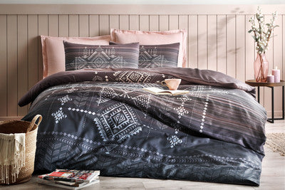 Двоен спален комплект «Tappeto» - 4 части, памучен сатен