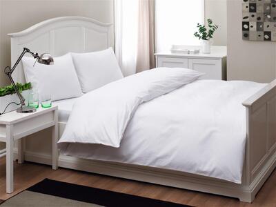 Двоен плик за завивка «Beyaz Otel» - памучен сатен