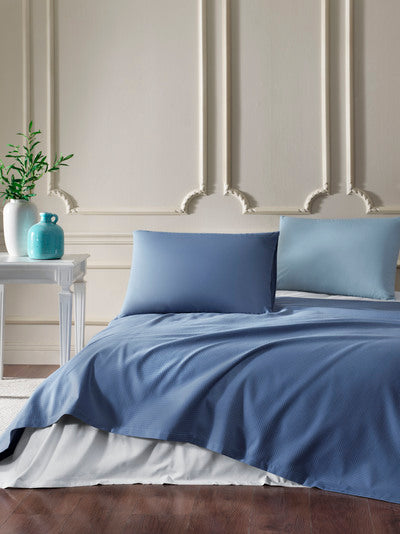 Единичен спален комплект «Mavi Colourist» - 3 части, памук, ранфорс