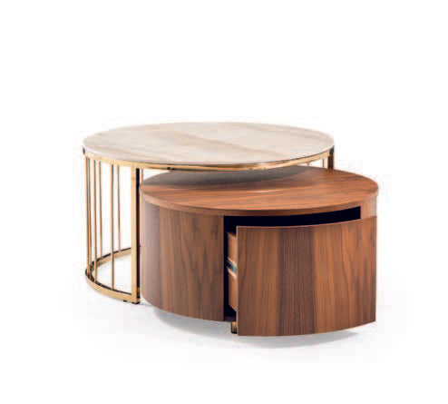 Холна маса «1058 Aja» с чекмедже, комплект от два броя