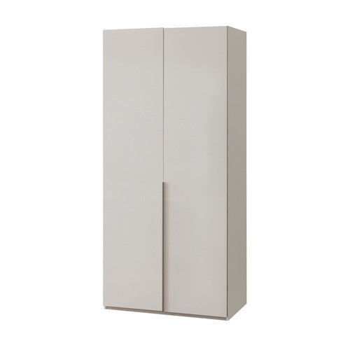 Двукрилен гардероб «Noble» - с осветление, чекмеджета, рафтове, ширина 105см