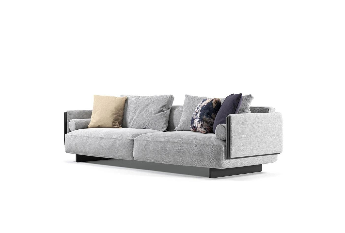 Триместен диван «Canton» + 5 декоративни възглавници, ширина 220см