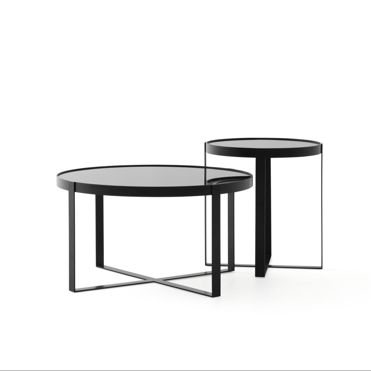 Помощна маса «Capella Short» - стъклен плот