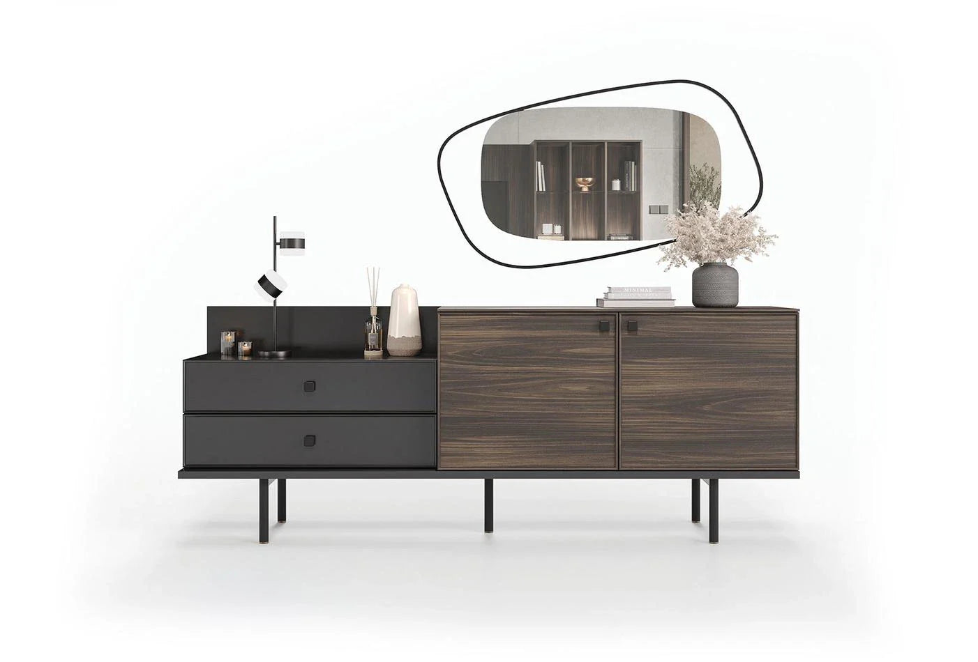 Бюфет «Parma» с две чекмеджета, размер 208х80х48см