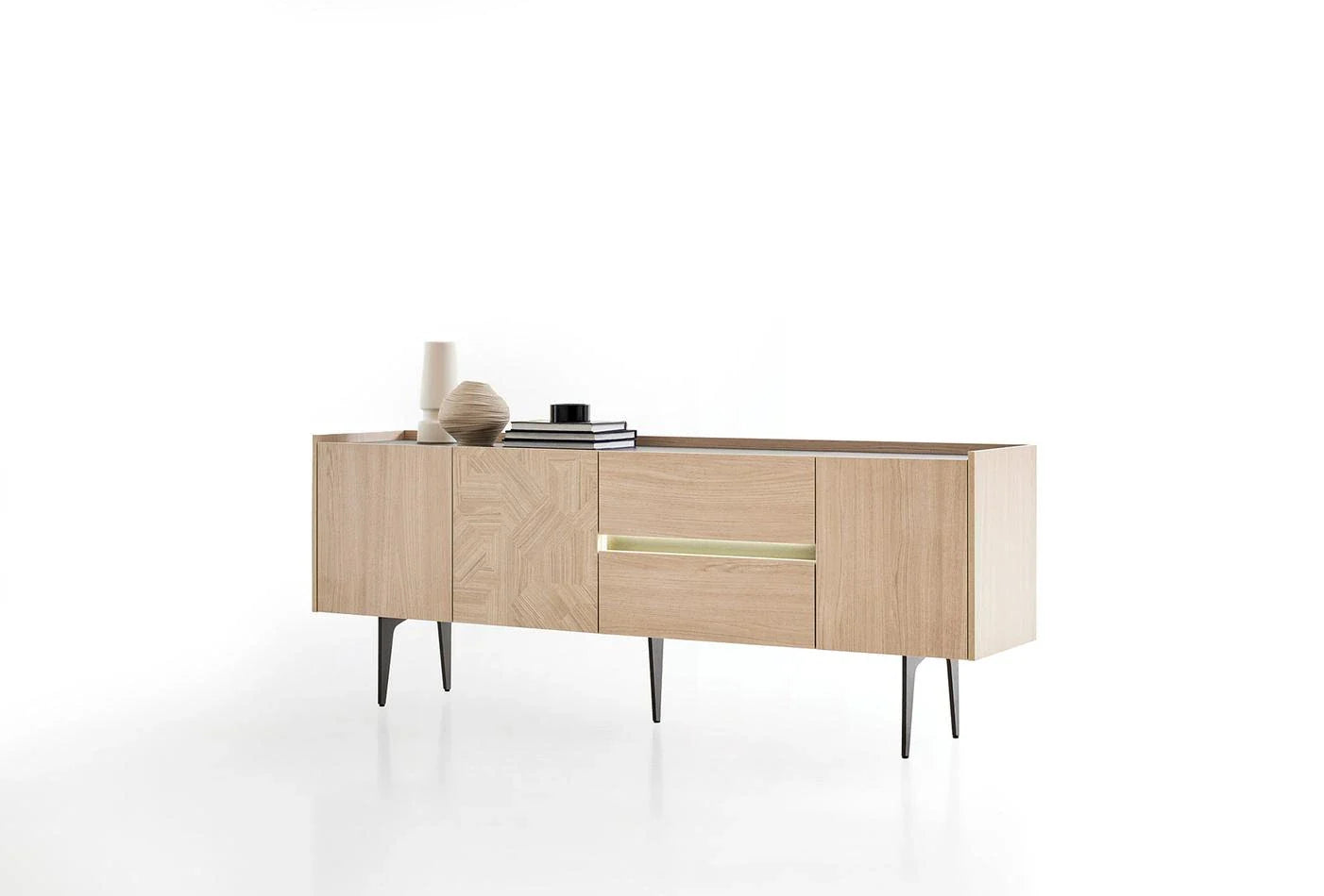 Бюфет «Terra» с две чекмеджета, с LED осветление, размер 209х80х47см