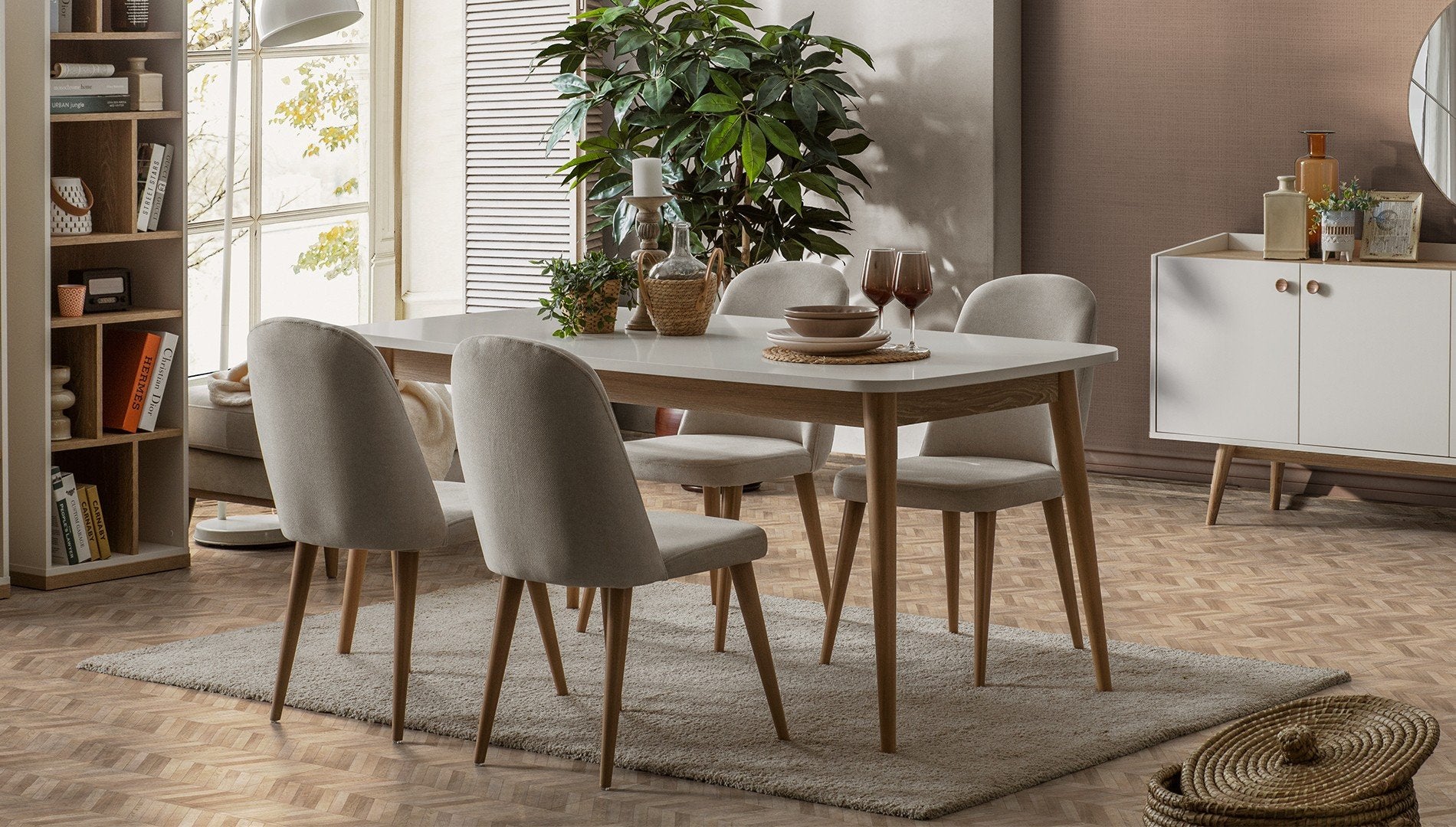 Трапезна разтегателна маса «Bohem» с размер 160х78х90см