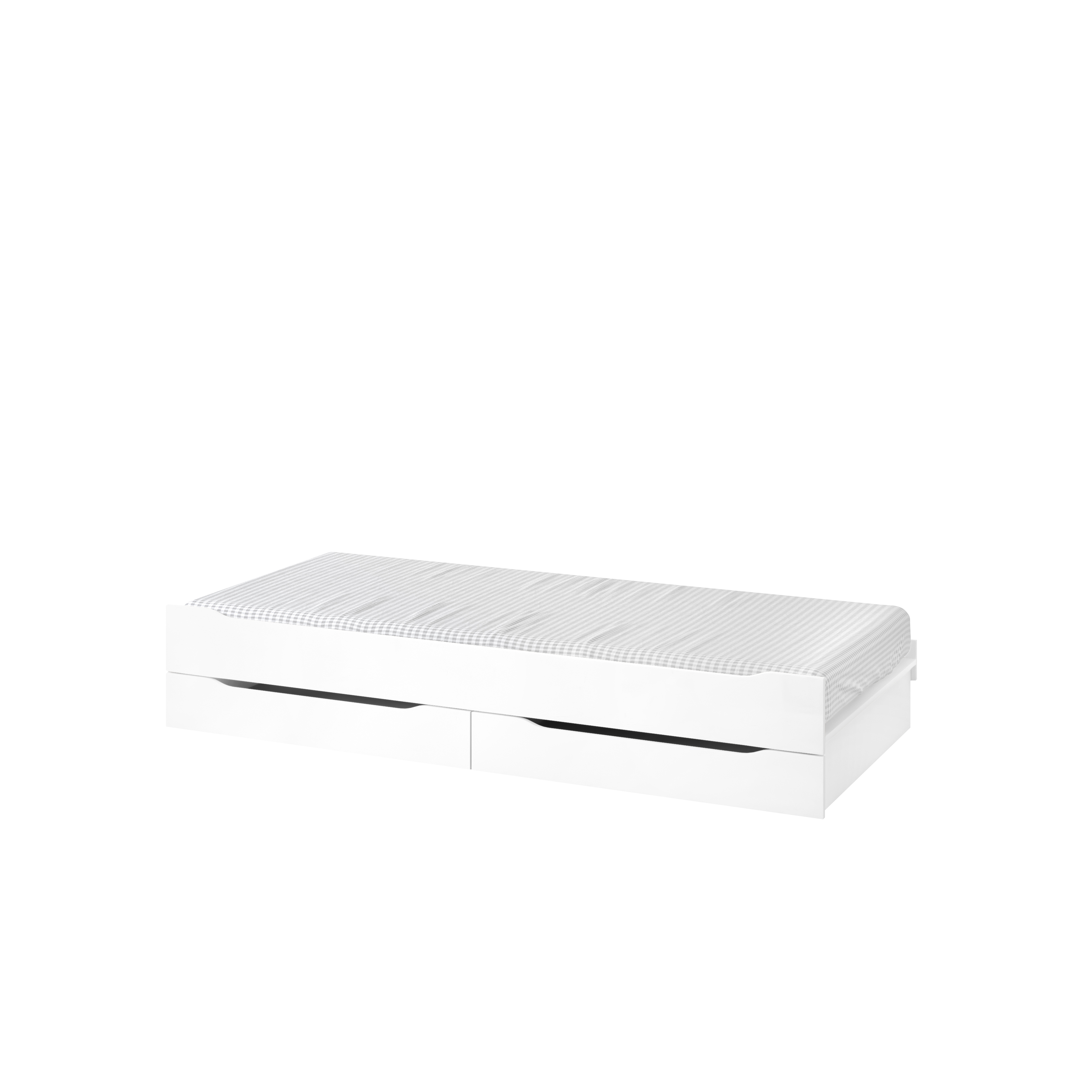 Издърпващо легло с чекмеджета Studio White