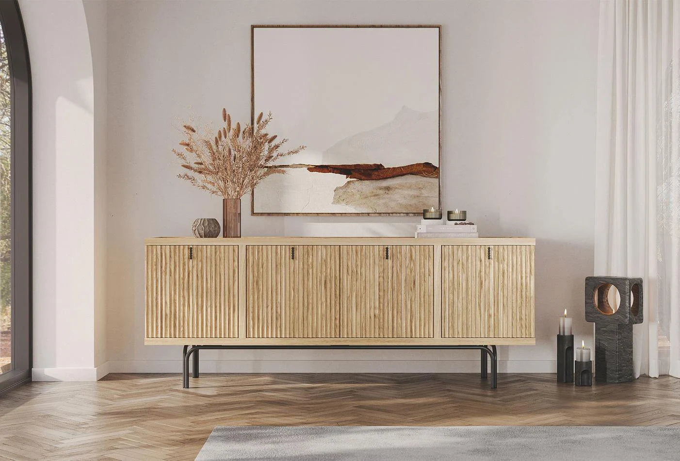 Бюфет «Austin» с две чекмеджета, размер 209х81х48см