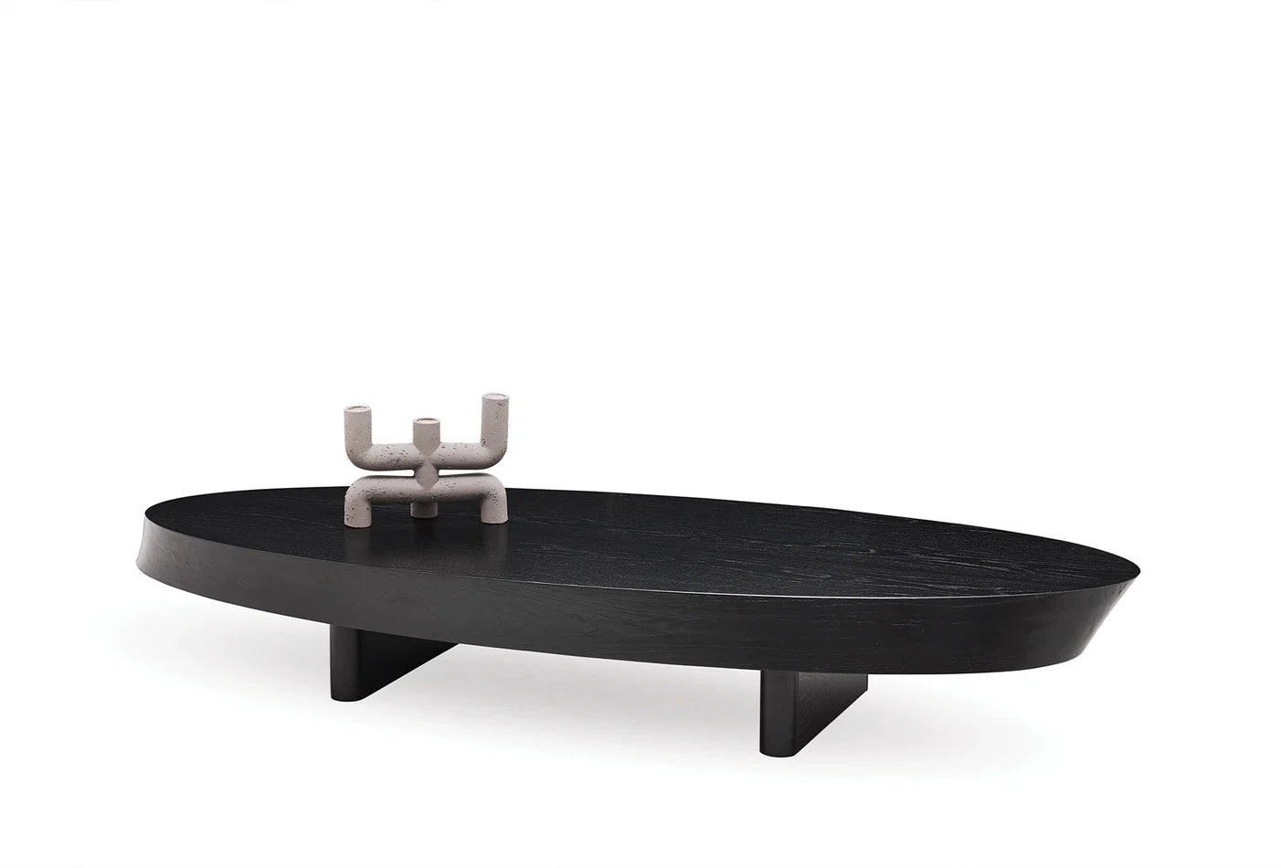 Холна маса «Oblique» с естествен фурнир, с размер 187х30х73см