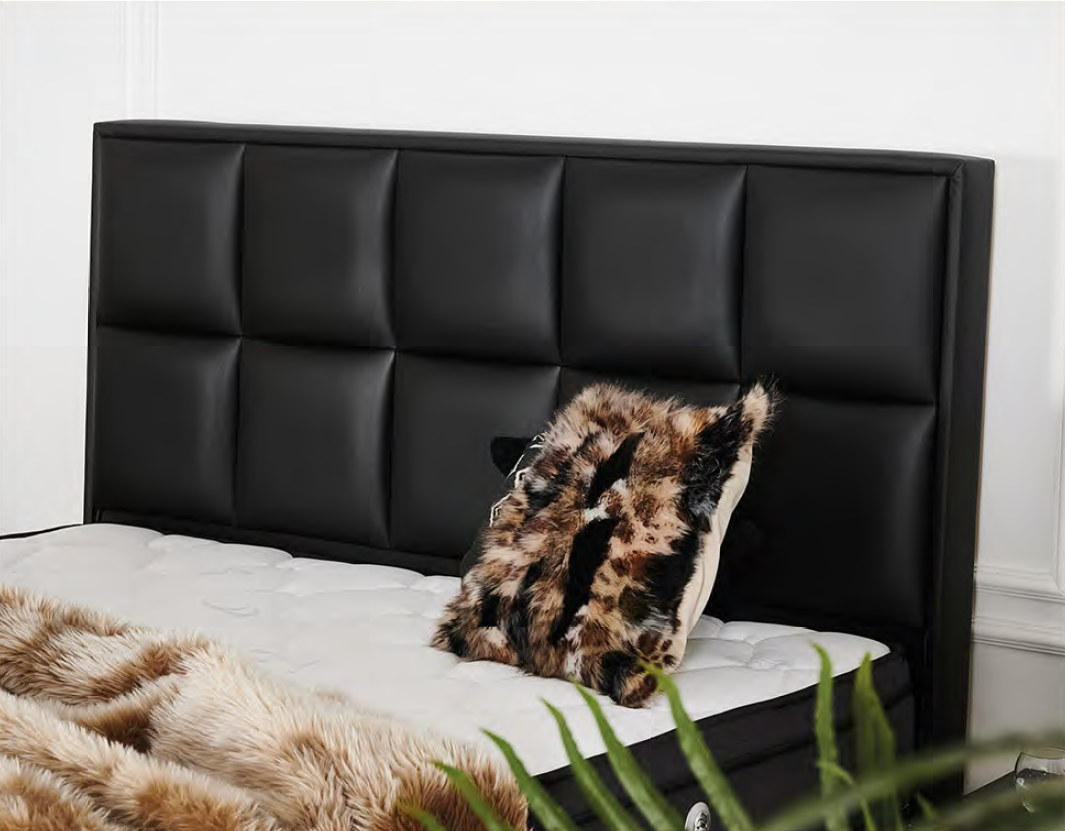 Тапицирано легло «Siesta» + Матрак и табла - с място за съхранение и система за безшумно затваряне