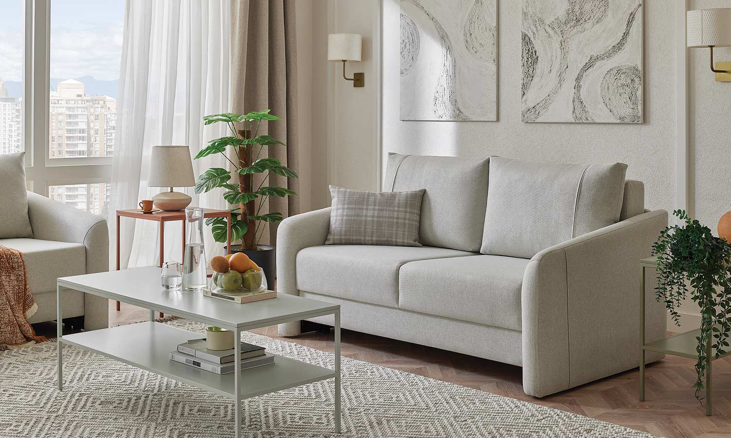 Двуместен разтегателен диван «Ester» - ширина 165см