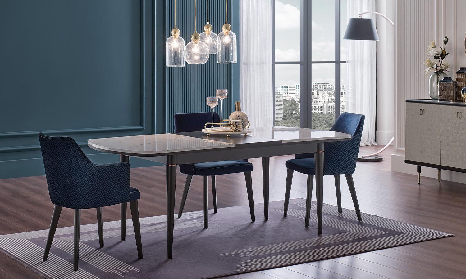 Трaпезен стол «Eterna Sleeved» с тапицерия