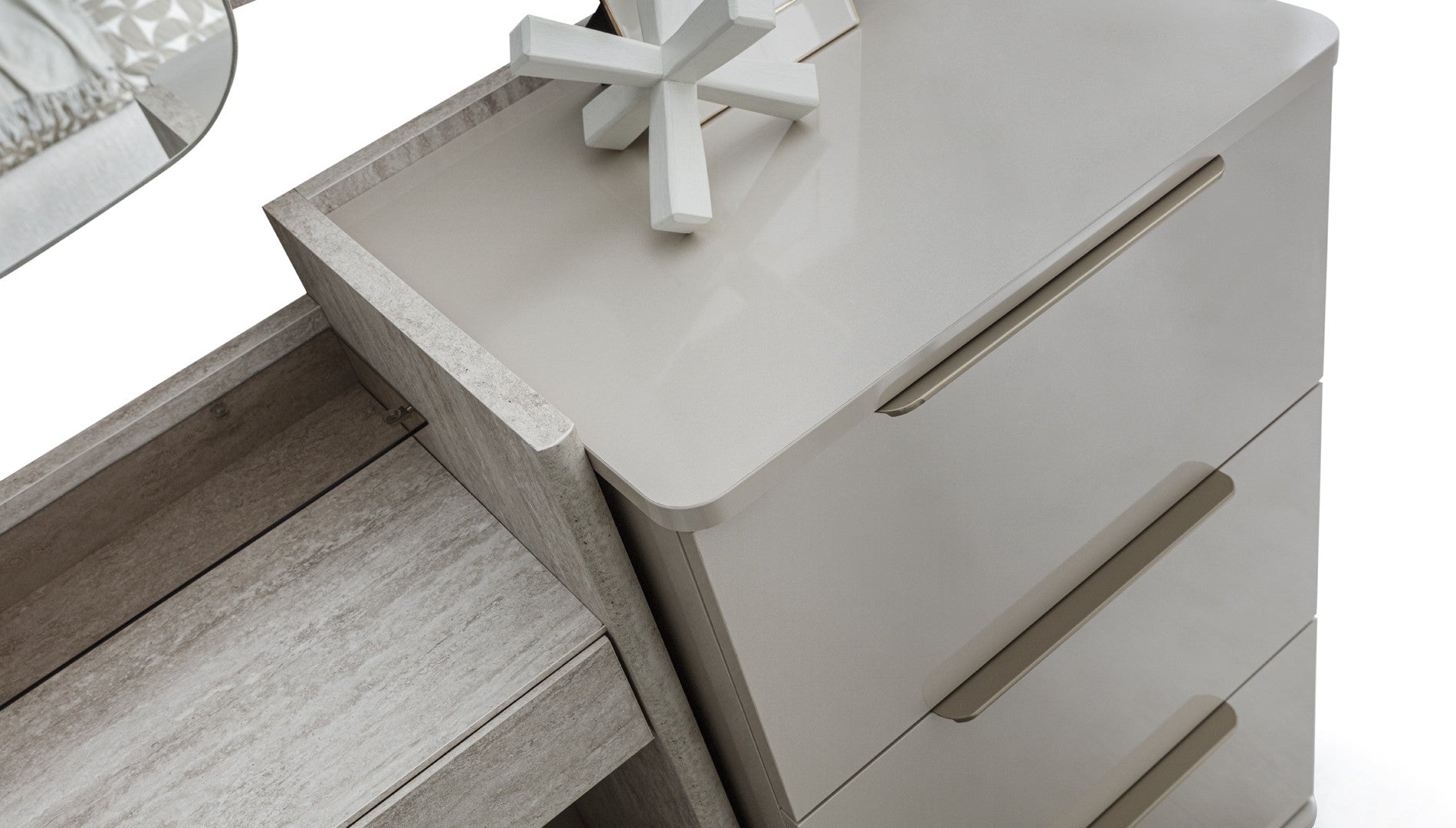 Тоалетка «Point» + четири чекмеджета, размер 100х74х43см