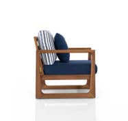 Градинско канапе «Deep» с африкански тик