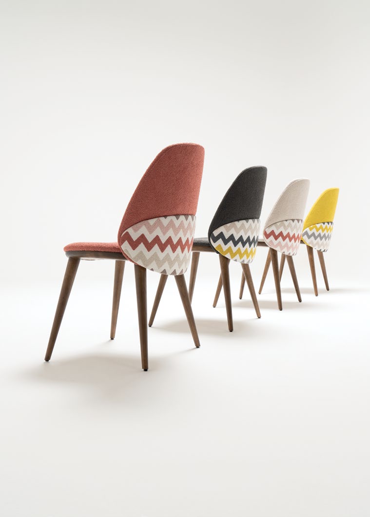 Трапезен стол «Helona» с тапицерия, 50+ вида дамаски