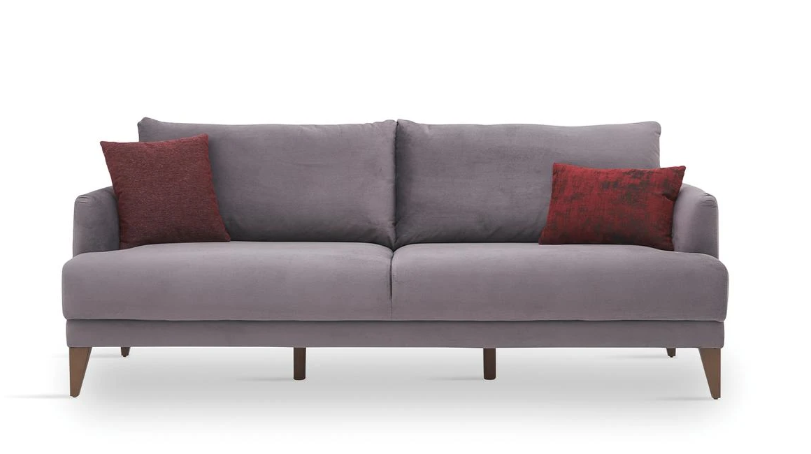 Триместен разтегателен диван «Fiore» + 2 декоративни възглавници, ширина 215см