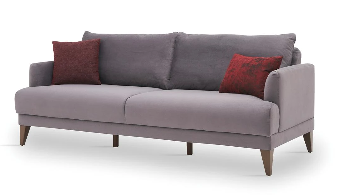 Триместен разтегателен диван «Fiore» + 2 декоративни възглавници, ширина 215см