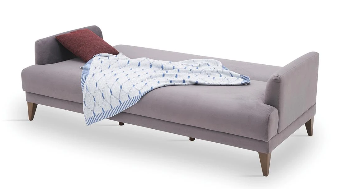 Триместен разтегателен диван «Fiore» + 2 декоративни възглавници, ширина 215см