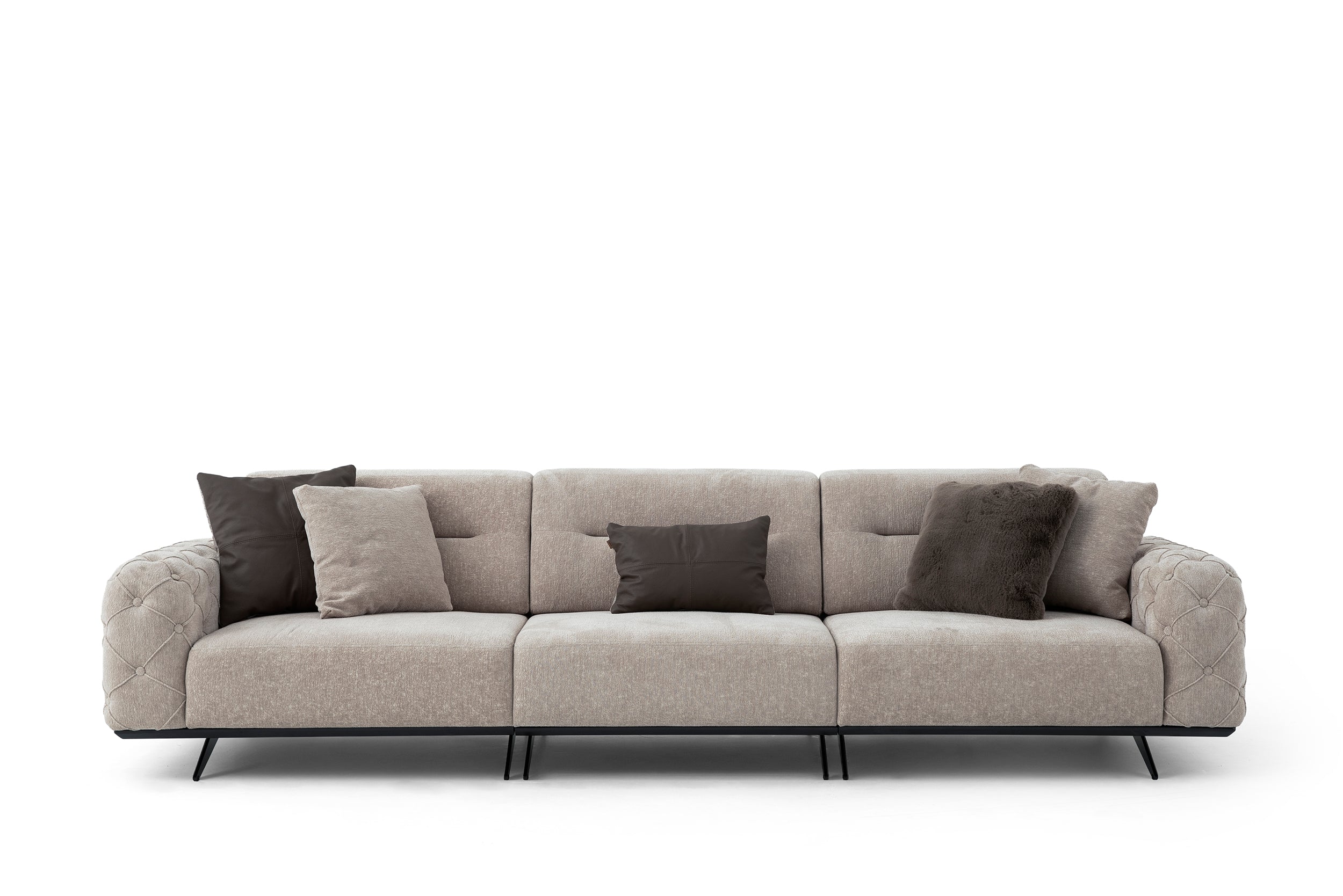 Четириместен разтегателен диван «Gallardo» + декоративни възглавници, ширина 323см