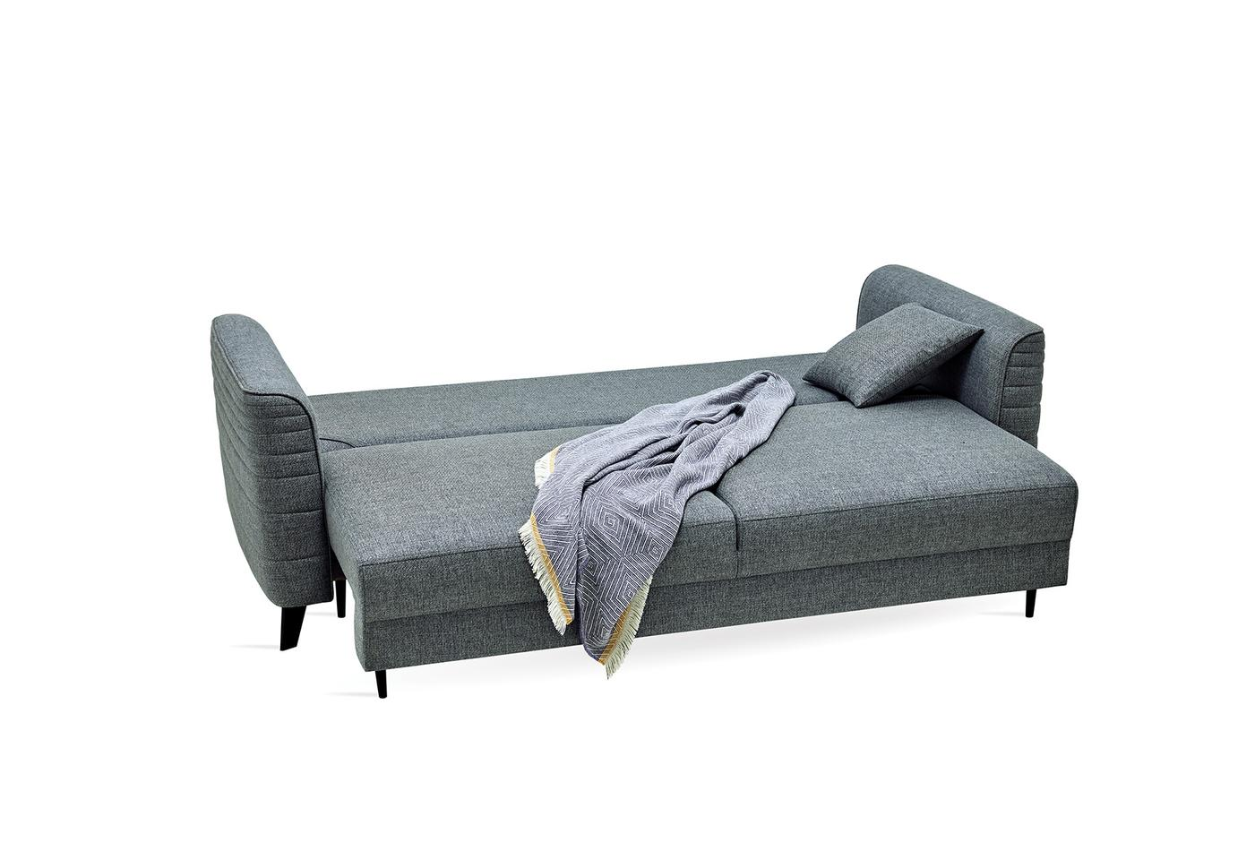 Триместен разтегателен диван «Grace» + 3 декоративни възглавници, ширина 225см